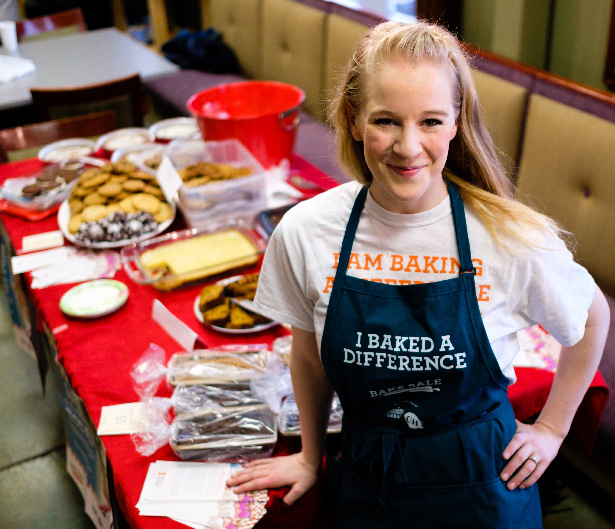 Buxton employee volunteering for No Hungry Kid