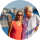 Happy wealth old couple.