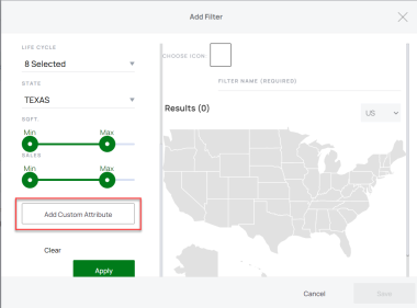 Filter locations with custom fields