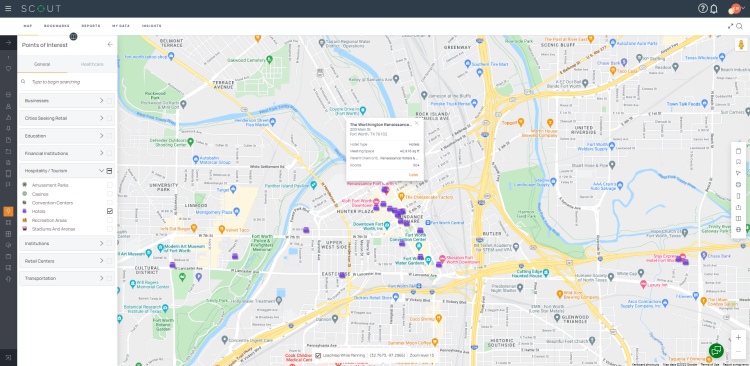 Expanded hotel Points of Interest data