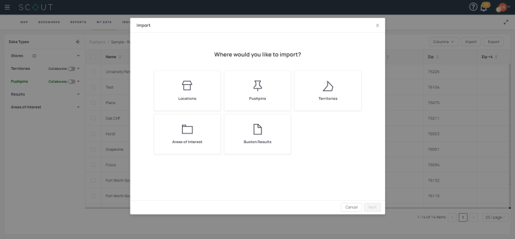 Location Pushpin Imports